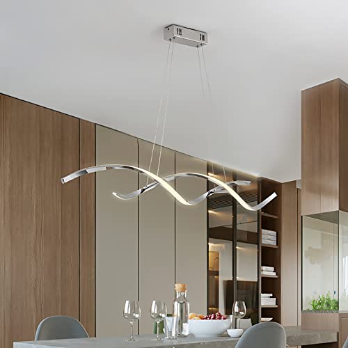 Lustre moderne en bois avec bague LED 50cm plafonnier design japonais
