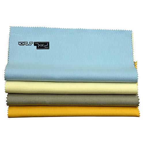 Pixel Glasses Cloth Camera Lens Cloth Microfiber Cleaning Cloths, 4 Pack