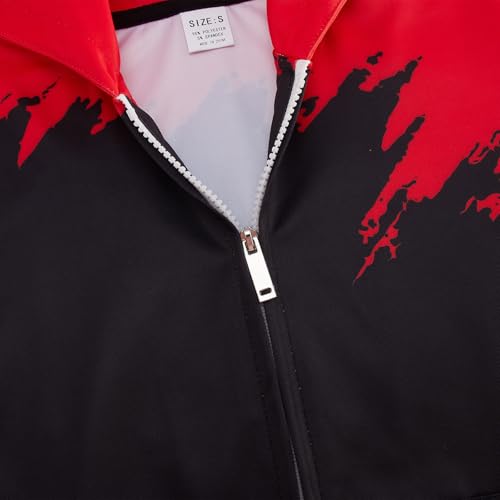 uideazone Boys Girls Zip Up Hoodies 3D Graphic Hooded Sweatshirts Hoody Coat with Pockets for Kids 6-14T3