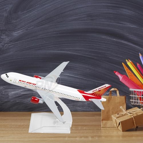 Image of Air India Airlines, diecast, Metal Aeroplane Scale Model Office only for Display, Size -16 cm-A320 ((Air India)