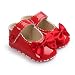 Sabe Infant Baby Girls Soft Sole Prewalker Crib Mary Jane Shoes Princess Light Shoes (12cm(6-12 month), red)