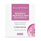 Glamveda Glycolic & Salicylic Anti-Akne-Gesichtsset | Pickelpflege & Aufhellung Gesichtsset für Frauen | Ohne Para ...