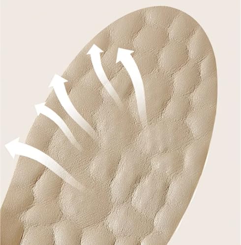 Plantillas de aumento de altura piel de vaca 1.37 in beige miniatura 7