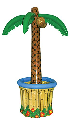 Palmier gonflable tropical 170cm grand accessoire de soirée adultes