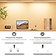 BKXCHA Schrankbeleuchtung Led Lampe mit Bewegungsmelder, 22cm 76 LEDs Unterbauleuchte Küche Led, Dimmbar, USB-C Wiederaufladbar Ultradünne LEDs Leiste für Kleiderschrank Beleuchtung, Treppe (2 Stück)