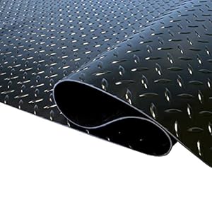 Rubber Mat, Home Gym Floor Rubber Mats, Fitness Equipment Trainer Floor Mat – Black 3mm Thick Non Slip Safety Flooring (Color : Black, Size : 1.5X4m/5X13ft)