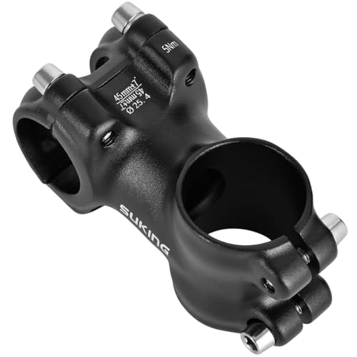 FOMTOR 25.4 stem 45mm Short Bike Stem for 1' Handlebar Mount