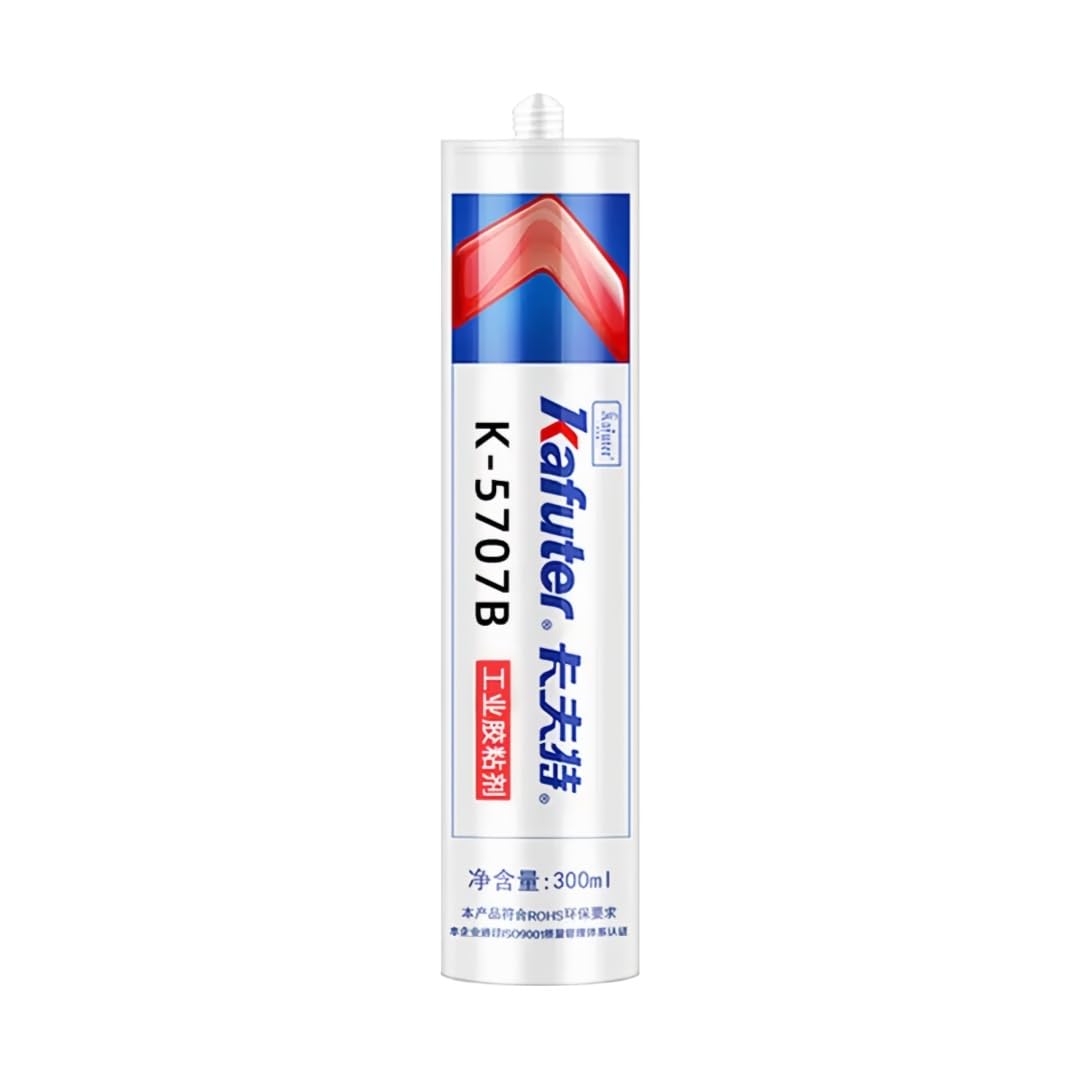 VIDOO Kafuter K-5707B Czarna Pasta Silikonowa o Konsystencji Pasty do Zębów Spoina Wstrząsoodporna do Złączy Polimerowych Przemysłowych Klej - 300ml