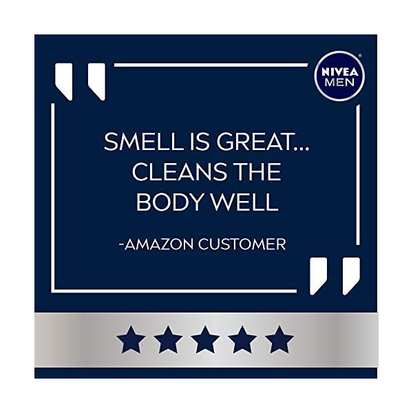 Nivea Men Cool Body Wash with Icy Menthol, 3 Pack of 16.9 Fl Oz Bottles