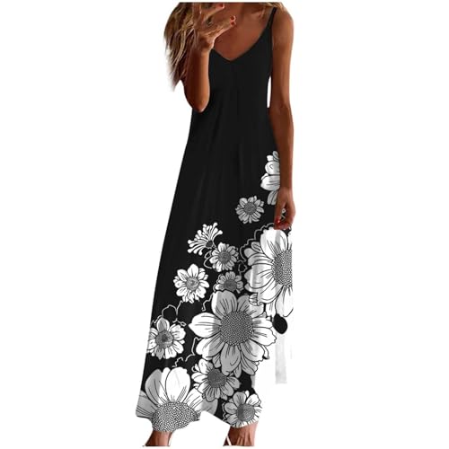 Robe d'été légère sans manches à bretelles fines et fente pour une liberté totale