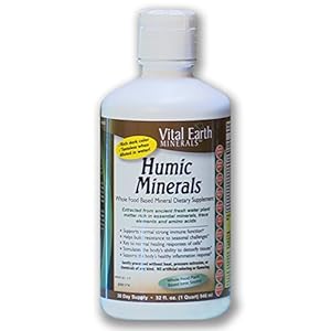 Vital Earth Humic Minerals – 70+ Trace Minerals with Naturally Occurring Fulvic Acid, Alkalizing Liquid Mineral…