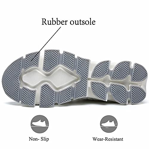 Men's Running Shoes Tennis Walking Fashion Sneakers Breathable Non Slip Gym Sports Work Trainers Zapatos De Hombre White #TOP3