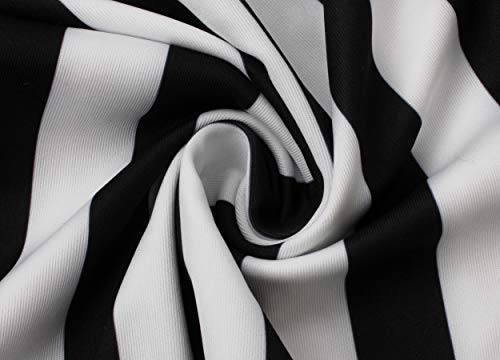 Perzeal Women's Sexy Spaghetti Strap Stripe Jumpsuits Casual Wide Leg Long Pants Rompers Sleeveless Ladies Outfits (X-Large, Black Strip) #TOP5