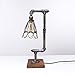 Produktbild Modeen Loft Vintage Industrielle Schmiedeeisen Metall Tischlampen Silber E27 Edison Wasserleitung Tischleuchten Nachttisch Rustikale Steampunk Schreibtisch Akzentlampen (Size : Dimmer switch)