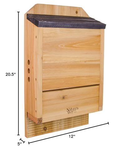 Nature'S Way Bird Products CWH6 Triple Chamber Cedar Bat House thumb #9