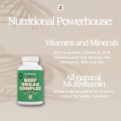 Zen Principle Grass Fed Beef Organs Supplement