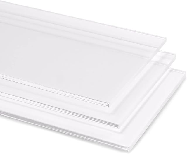 3mm Plexiglas Clear Transparent Gloss Acrylic Perspex Plastic Sheet Panel with Finished Polished Edges - Various Sizes (A4 - 29.7cm x 21cm)