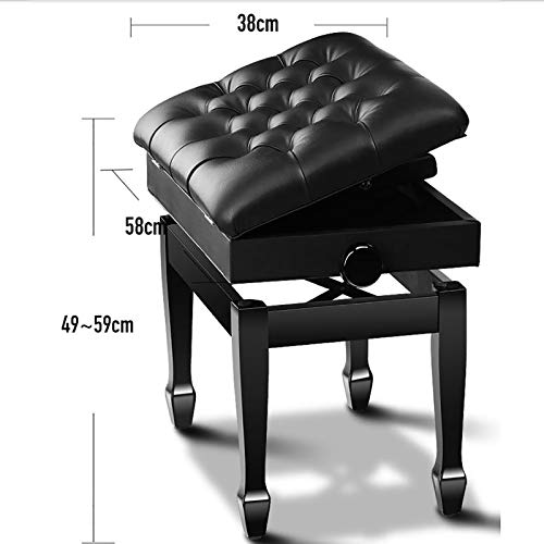 TEmkin Tabouret de Piano Banc de Piano Simple Banc de Piano réglable Tabouret Siège de Clavier avec Rangement Compartiment d’assise Confortable Capacité de Poids 264 LB - Les Beatles, Paul McCartney, John Lennon, RIngo Starr, George Harrison TEmkin Tabouret de Piano Banc de Piano Simple Banc de Piano réglable Tabouret Siège de Clavier avec Rangement Compartiment d'assise Confortable Capacité de Poids 264 LB – Image 7