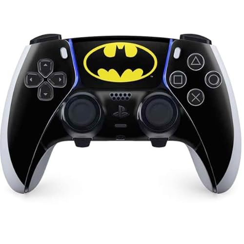 Skinit Decal Gaming Skin Compatible with PS5 DualSense Edge Pro Controller - Officially Licensed DC Comics Batman Movie 1989 Logo Design