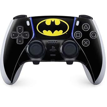 Skinit Decal Gaming Skin Compatible with PS5 DualSense Edge Pro Controller - Officially Licensed DC Comics Batman Movie 1989 Logo Design