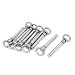 Aexit Wire Rope Chain & Rope Fittings 304 Stainless Steel Expansion Anchor Eye Bolt M6 Wire Rope Clips Thread 10pcs