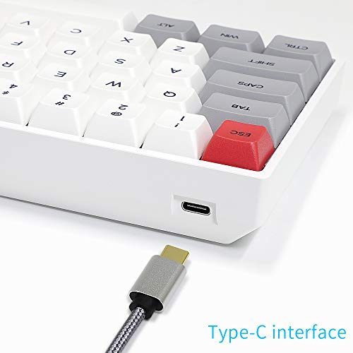 60% Mechanical Keyboard, Rgb Led Backlit, Gateron Optical Switch, Macros, Waterproof, Ergonomic Usb Wired Gaming Keyboard For Pc/Mac Gamer(Pbt Caps) #TOP4