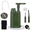 Lixada Filtre à Eau Portable, Système de Filtration D’eau Extérieur Urgence Personnel Purificateur D’eau Filtre d’eau Potable pour Camping Randonnée Pêche Voyage