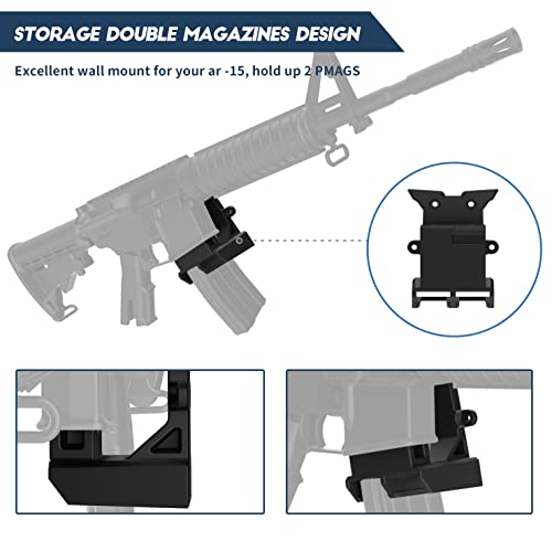 Adoreal Gun Wall Mount For Rifle, Double Gun Magazine