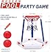 EagleStone Pool Basketball Hoop, Floating Inflatbale Pool Basketball Games Toys with 2 Pool Balls and Pump,Swimming Pool Outdoor Play Toddler Basketball Hoop Indoor for Kids Adults Age 8-12,
