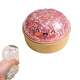 Dumpling Squishy con vaporizador – Juguete suave Dim Sum, 8,5 x 6 cm Mystery Dumplings, Divertidas bolas antiestrés, juguete sensorial antiestrés para niños y adultos (A)