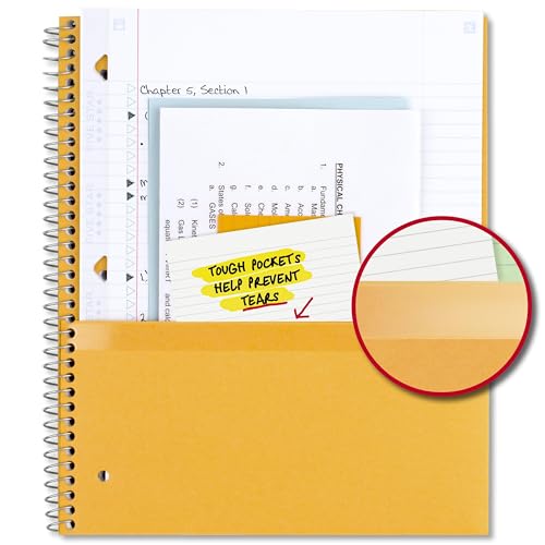 Image of Five Star Spiral Notebook Plus Study App, 1 Subject, College Ruled Paper, 100 Sheets, 8-1 /2 inch x 11 inch, School, Black (72057)