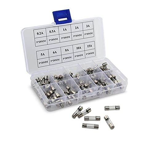 Fusible 5x20mm en verre rapide pour remplacer vos composants grillés, lot de 100pcs