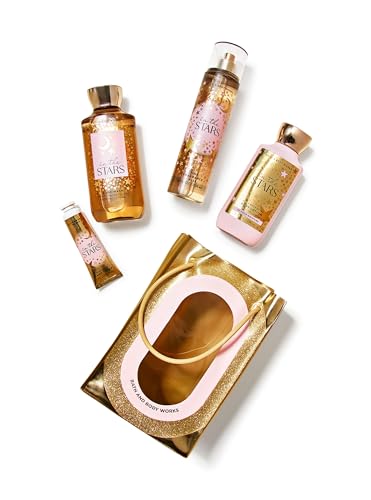 Image of Bath & Body Works In The Stars Gift set | Bath Sets & Kits | Set of 4 | Fragrance - Warm & Woodsy | Luxury Skincare & Bath Gift Set | Premium Fragrance Gift Hamper for Men & Women | Perfect Birthday & Anniversary Gift