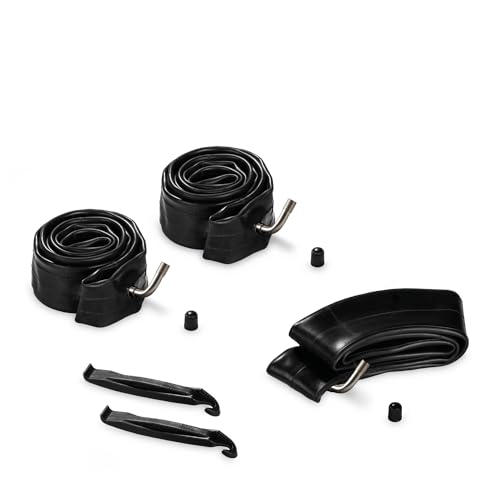 hauck Kit de Reparación de Neumáticos para Silla de Paseo de 3 Ruedas, 2 x 12' Camara de Aire + 1 x 10', Cámara de Aire Neumaticos 12 Pulgadas, incl. Elevador, Negro