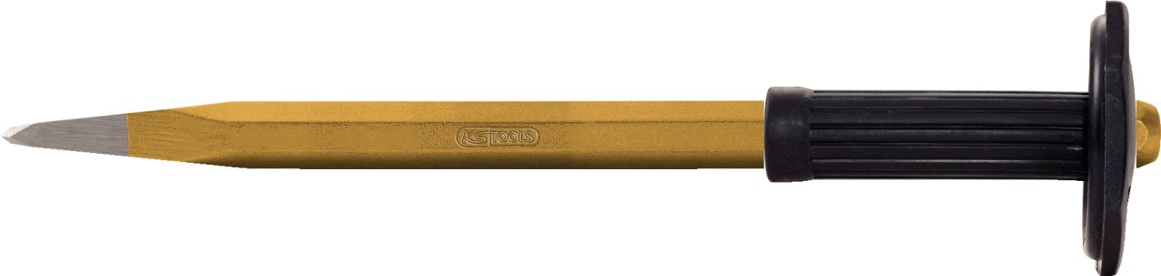 KS Tools 162.0244 Pointed chisel with hand grip, 8 point, 18x350mm, 18 x 350 mm