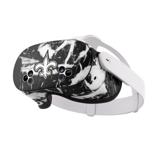 Autocollant vinyle pour Meta Quest 3S protégeant des rayures au motif NFL New Orleans Saints