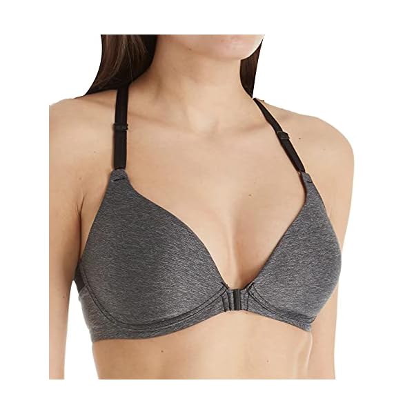 Warner's Women's Play It Cool Moisture-Wicking Wireless Racerback Bra RM4281A, Dark Gray, 36B