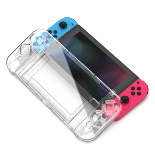 Protection pour Nintendo Switch, Super pour Nintendo Switch,Protection complète, Anti-Chute, Coque TPU Transparente pour Switch