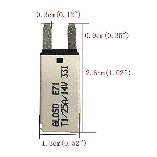 Jamgoer Dc 10 Pcs 25 Amp Auto-Reset Atm Mini Circuit Breaker （10A-30A）Blade Fuses Assortment Kit For Boat Marine Rv Yacht Battery Trailer Bus Truck #TOP3
