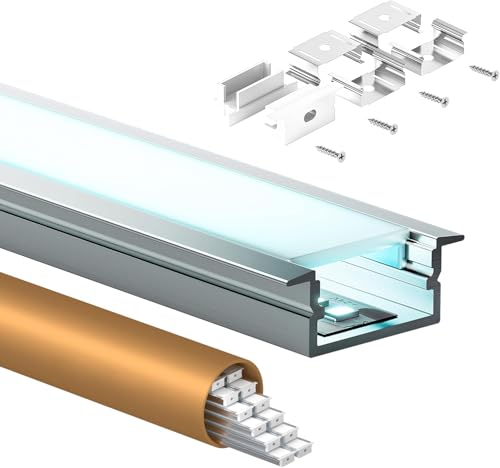 Profilé LED encastrable pour l'éclairage de cuisine et dressing