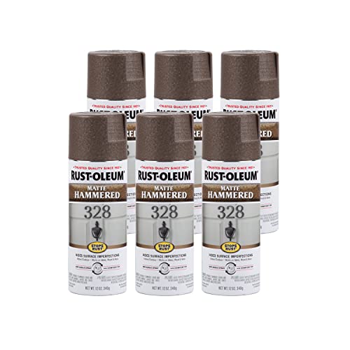 Image of Rust-Oleum Stops Rust Hammered Spray Paint, Matte Brown