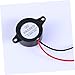 KICHOUSE 2pcs Piezoelectric Alarm Loud Enclosed Electronic Beeper with Wires Small Low Power Consumption for Industrial Applications