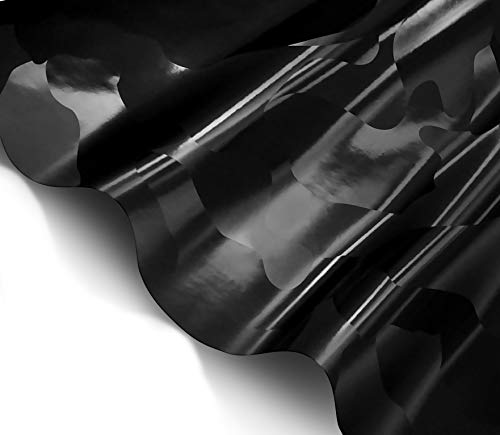 VViViD+ 2020 Edition Black Stealth Large Sized Pattern Camouflage Vinyl Car Wrap Roll (10ft x 5ft) Self Adhesive Film Air Release Technology, Scratch Resistance, Protective Liner, Bubble-Free by VViViD - Image 6