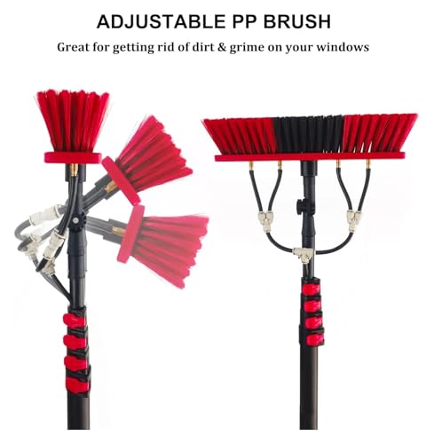 Brosse télescopique 6M à passage d'eau avec distributeur de savon
