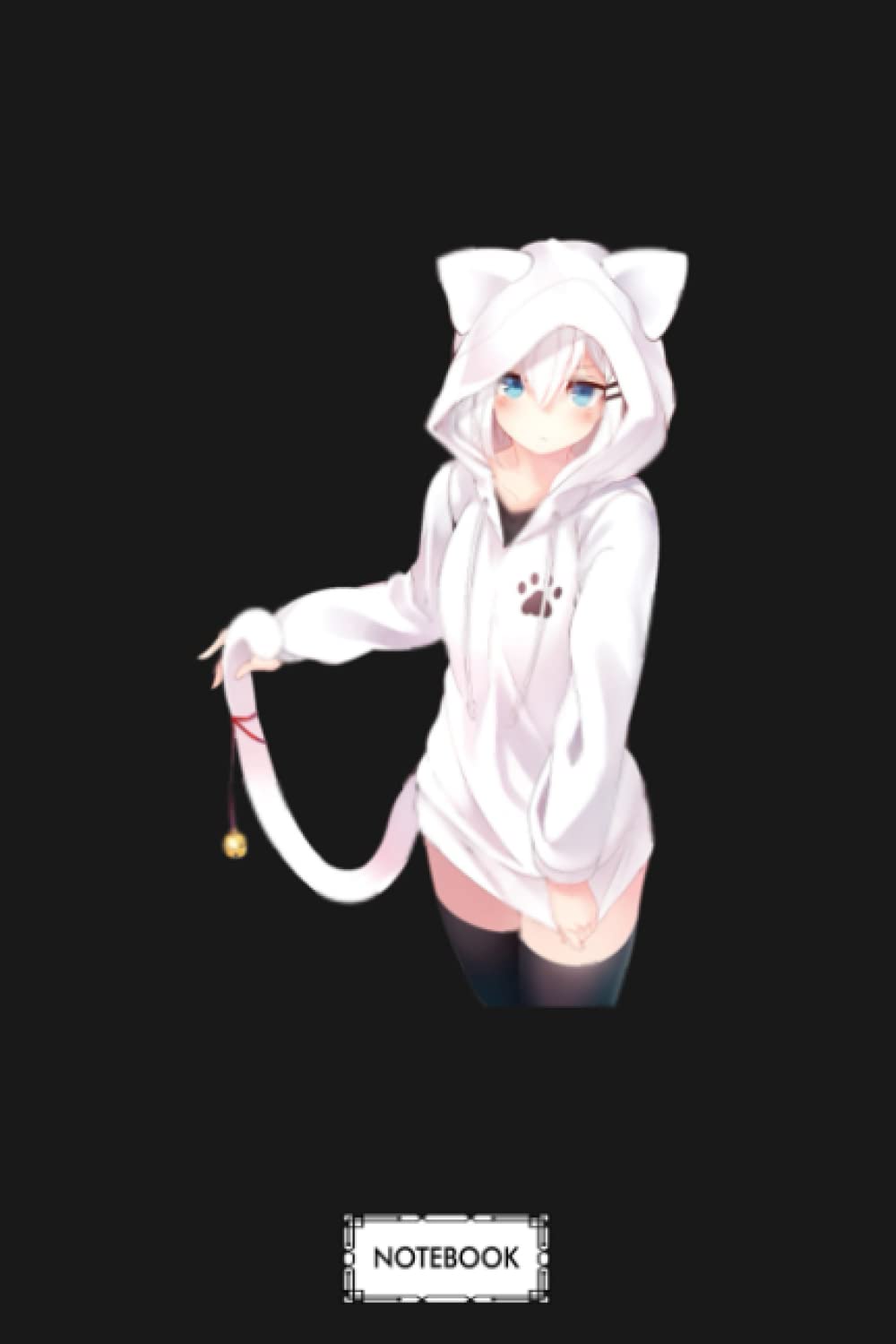 Kawaii Neko Anime Catgirl Cute Anime Waifu Material B22512 Notebook: Planner, Matte Finish Cover, Diary, 6x9 120 Pages, Lined College Ruled Paper, Journal