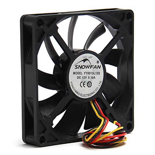 Fielect 12V Brushless Dc Cooling Fan 80X80X15Mm 0.1A Computer Fan Cpu Fan Long Life Sleeve Bearing Computer Case Cooling Fan #TOP4