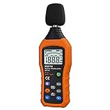 winnes Digital Sonómetro Medidor digital Sound Level Meter Decibel Meter ruido Medidor de retención Función Medición Range 30 – 130dB rápido reagierend Gran pantalla LCD con iluminación trasera