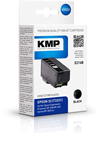 Preisvergleich Produktbild KMP 1633,4801 Schwarz Remanufactured Tintenpatronen 1er Pack