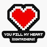 Magnet You Fill My Heart (Containers) Magnet Bumper Sticker Car Magnet Flexible Reuseable Magnetic...