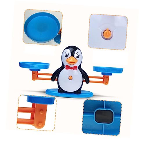 Juguete de digital para aprender aritmética y balanza de pingüino para contar